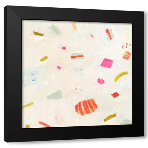 Candied Confetti I Black Modern Wood Framed Art Print by Vess, June Erica