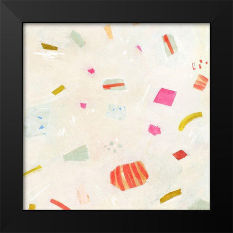 Candied Confetti I Black Modern Wood Framed Art Print by Vess, June Erica