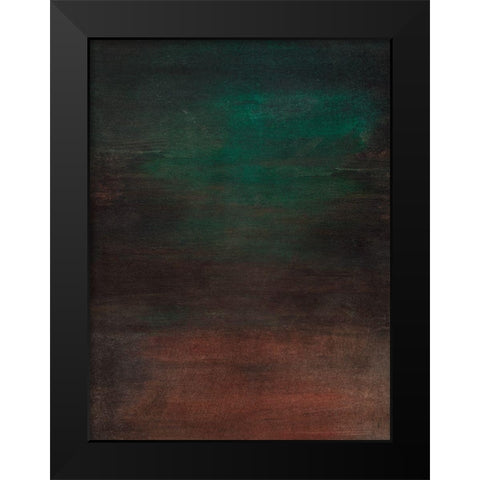 Jeweled Earth I Black Modern Wood Framed Art Print by Warren, Annie