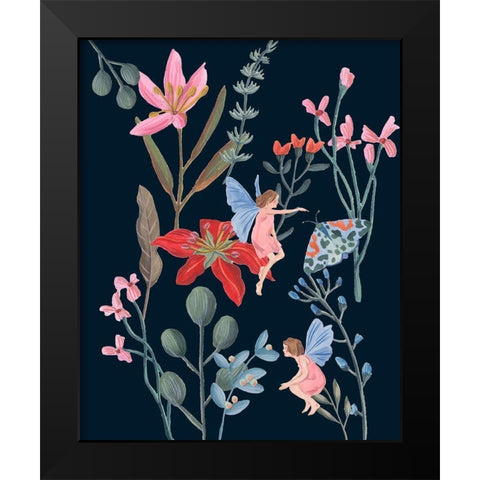 A Fairy Tale I Black Modern Wood Framed Art Print by Wang, Melissa