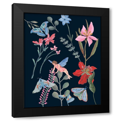 A Fairy Tale II Black Modern Wood Framed Art Print with Double Matting by Wang, Melissa