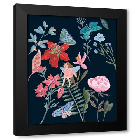 A Fairy Tale V Black Modern Wood Framed Art Print by Wang, Melissa