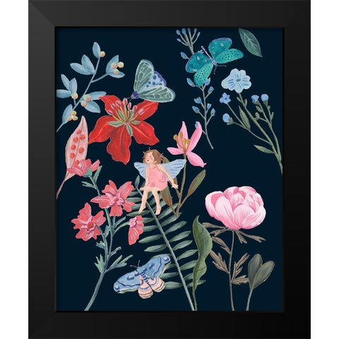 A Fairy Tale V Black Modern Wood Framed Art Print by Wang, Melissa