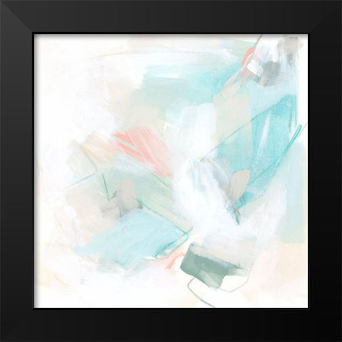 Pastel Matrix I Black Modern Wood Framed Art Print by Vess, June Erica