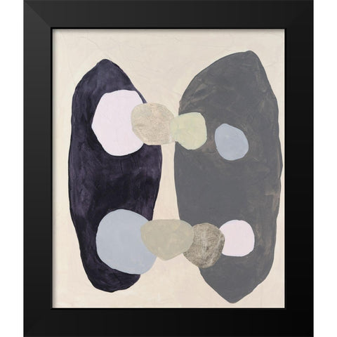 Muted Orbs I Black Modern Wood Framed Art Print by Willett, Michael
