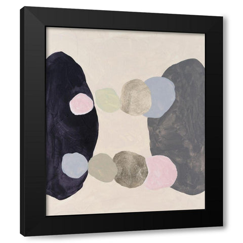 Muted Orbs II Black Modern Wood Framed Art Print by Willett, Michael