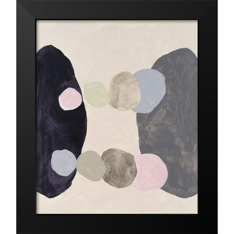 Muted Orbs II Black Modern Wood Framed Art Print by Willett, Michael