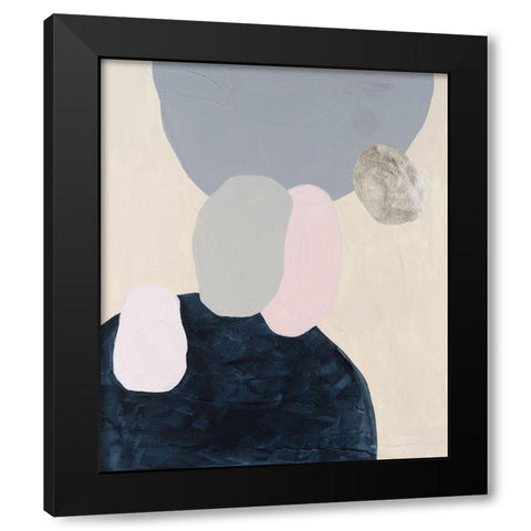 Muted Orbs III Black Modern Wood Framed Art Print by Willett, Michael