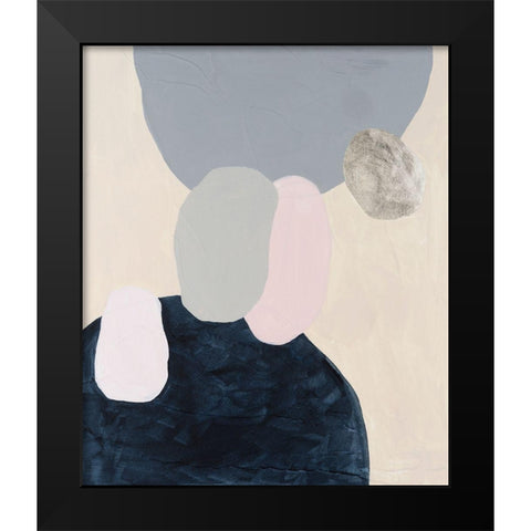 Muted Orbs III Black Modern Wood Framed Art Print by Willett, Michael