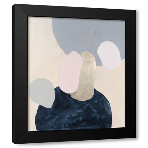 Muted Orbs IV Black Modern Wood Framed Art Print by Willett, Michael