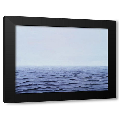 Grayscale Seascape I Black Modern Wood Framed Art Print by Willett, Michael
