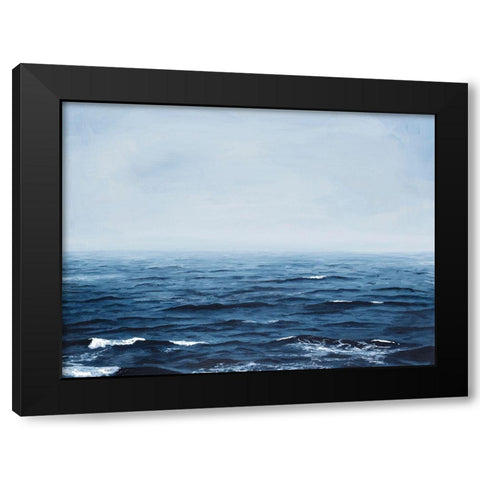 Grayscale Seascape IV Black Modern Wood Framed Art Print by Willett, Michael