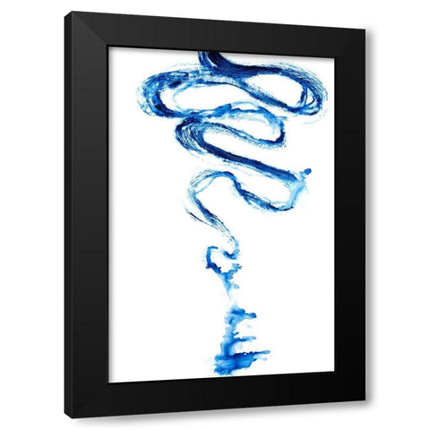 Indigo Vapor II Black Modern Wood Framed Art Print by Willett, Michael