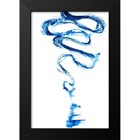 Indigo Vapor II Black Modern Wood Framed Art Print by Willett, Michael