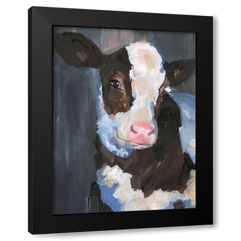 Bessie Blue Eyes I Black Modern Wood Framed Art Print by Parker, Jennifer Paxton