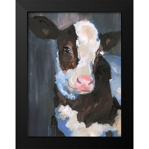 Bessie Blue Eyes I Black Modern Wood Framed Art Print by Parker, Jennifer Paxton