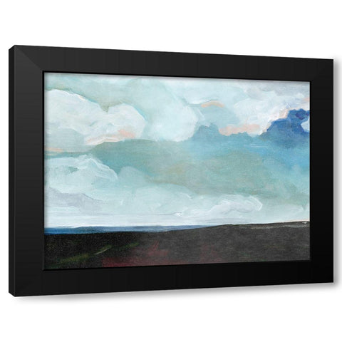 Cerulean Clouds I Black Modern Wood Framed Art Print by Parker, Jennifer Paxton