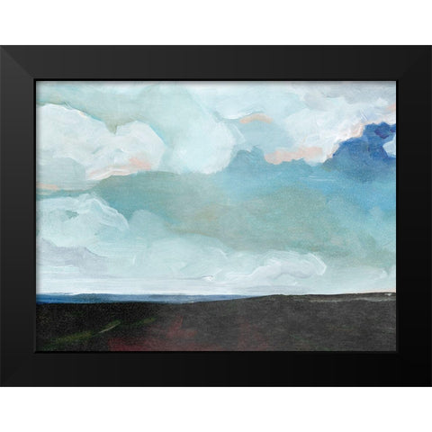 Cerulean Clouds I Black Modern Wood Framed Art Print by Parker, Jennifer Paxton