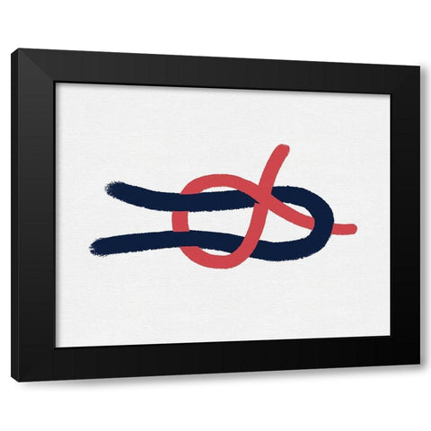 Sailing Knot I Black Modern Wood Framed Art Print by Green, Jacob
