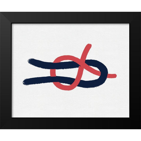 Sailing Knot I Black Modern Wood Framed Art Print by Green, Jacob