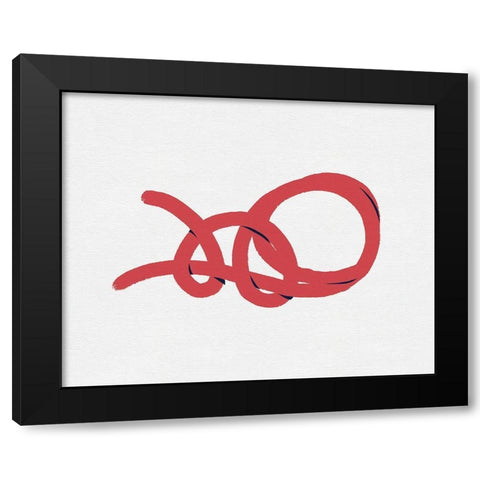 Sailing Knot II Black Modern Wood Framed Art Print by Green, Jacob