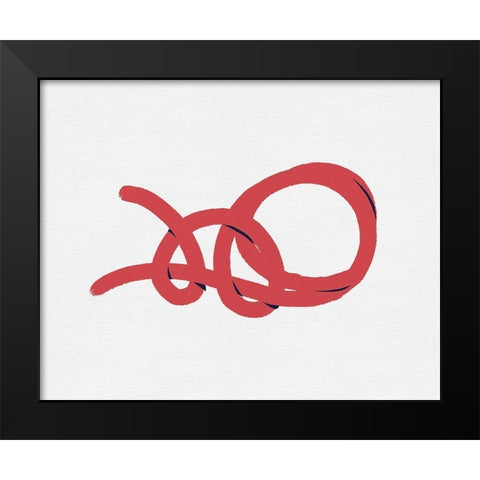 Sailing Knot II Black Modern Wood Framed Art Print by Green, Jacob