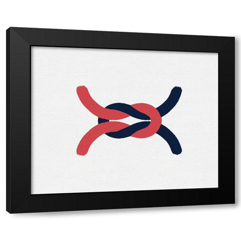 Sailing Knot III Black Modern Wood Framed Art Print by Green, Jacob