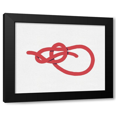 Sailing Knot IV Black Modern Wood Framed Art Print by Green, Jacob