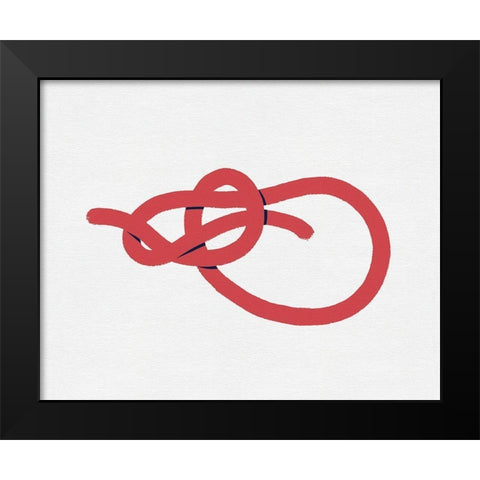 Sailing Knot IV Black Modern Wood Framed Art Print by Green, Jacob