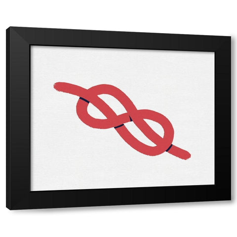 Sailing Knot VI Black Modern Wood Framed Art Print by Green, Jacob