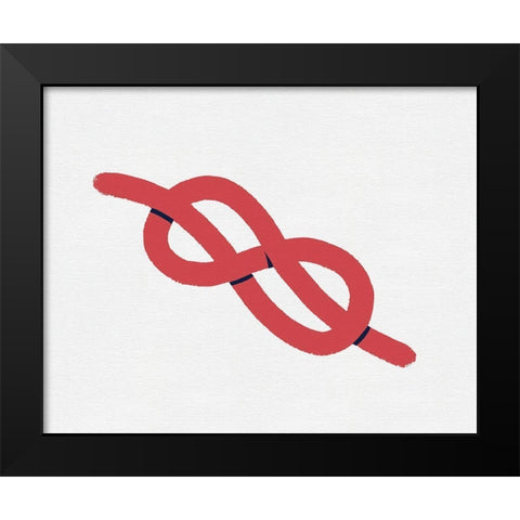 Sailing Knot VI Black Modern Wood Framed Art Print by Green, Jacob
