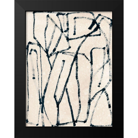 Liminal Boundary I Black Modern Wood Framed Art Print by Vess, June Erica