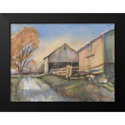 Somers Farm Scene Black Modern Wood Framed Art Print by Calcasola, Stephen