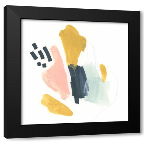 Paper Trail II Black Modern Wood Framed Art Print by Vess, June Erica