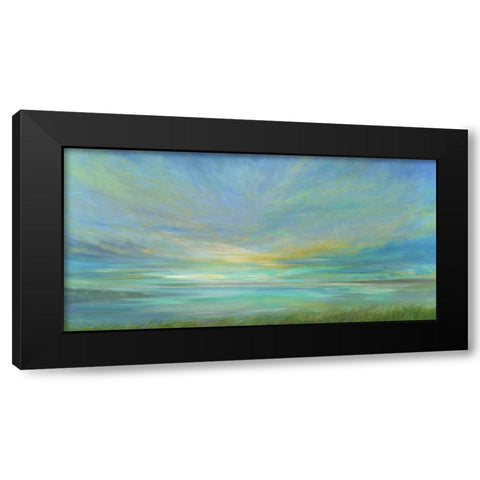 View From the Beach Black Modern Wood Framed Art Print by Finch, Sheila