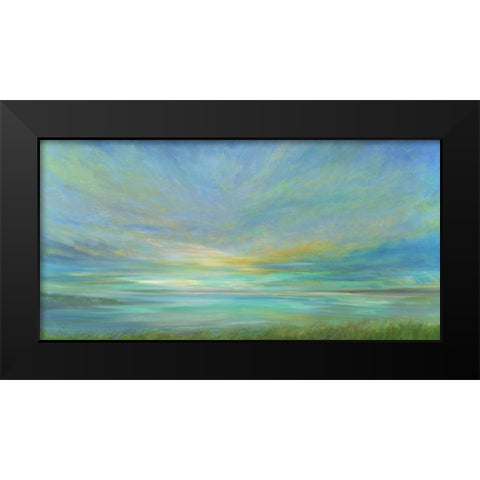 View From the Beach Black Modern Wood Framed Art Print by Finch, Sheila