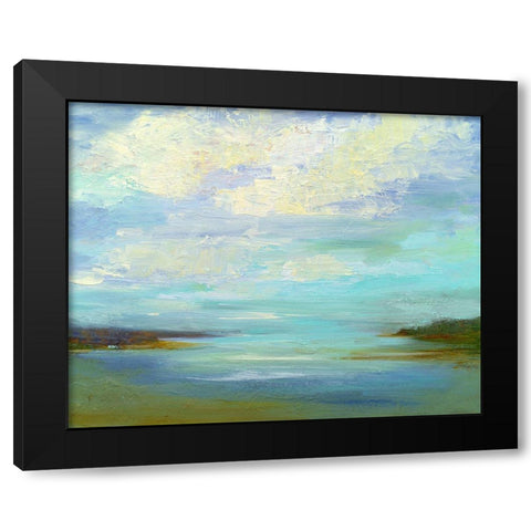 Little Inlet Black Modern Wood Framed Art Print with Double Matting by Finch, Sheila