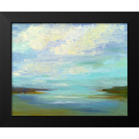 Little Inlet Black Modern Wood Framed Art Print by Finch, Sheila