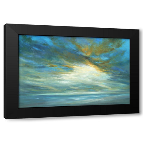 Coastal Light Song Black Modern Wood Framed Art Print with Double Matting by Finch, Sheila