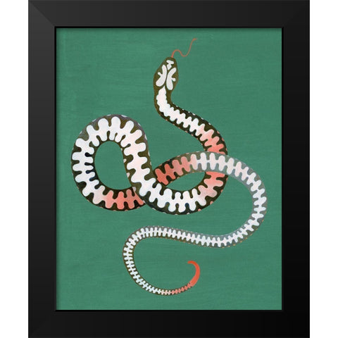 Serpent Shapes I Black Modern Wood Framed Art Print by Popp, Grace