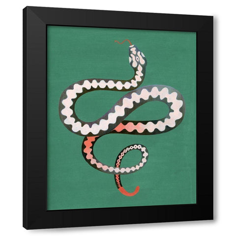 Serpent Shapes II Black Modern Wood Framed Art Print by Popp, Grace