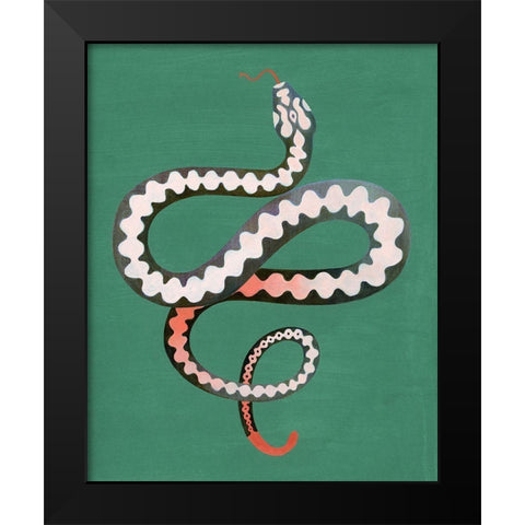 Serpent Shapes II Black Modern Wood Framed Art Print by Popp, Grace