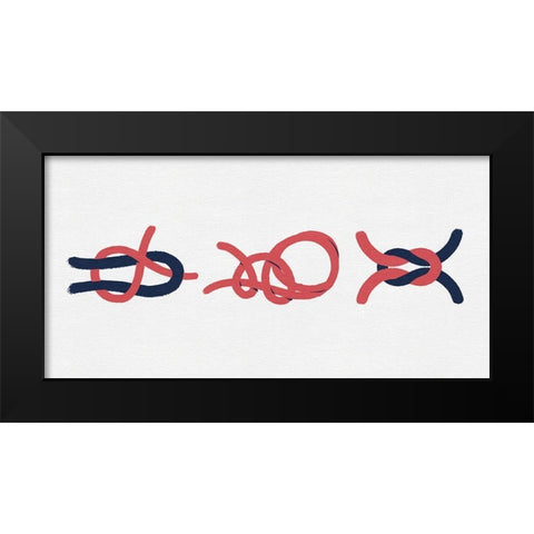 Sailing Knot Group I Black Modern Wood Framed Art Print by Green, Jacob