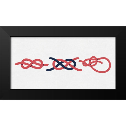 Sailing Knot Group II Black Modern Wood Framed Art Print by Green, Jacob