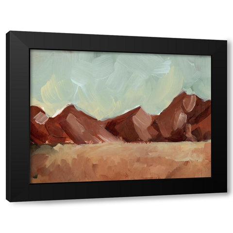 Brushed Canyons II Black Modern Wood Framed Art Print with Double Matting by Parker, Jennifer Paxton
