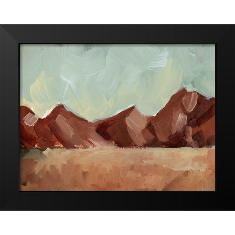 Brushed Canyons II Black Modern Wood Framed Art Print by Parker, Jennifer Paxton