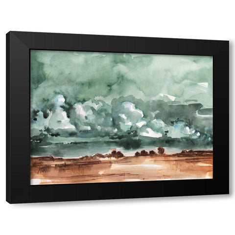 Drifting Rainclouds II Black Modern Wood Framed Art Print with Double Matting by Parker, Jennifer Paxton