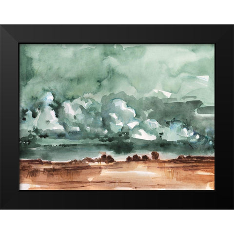 Drifting Rainclouds II Black Modern Wood Framed Art Print by Parker, Jennifer Paxton