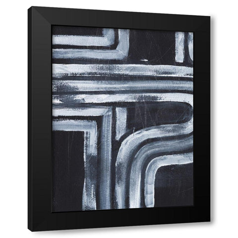 Hugging the Turns I Black Modern Wood Framed Art Print by Harper, Ethan