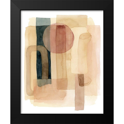 Sun and Sand I Black Modern Wood Framed Art Print by Popp, Grace